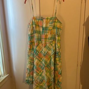 Get your preppy on! Adorable cotton madras dress